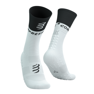 MID COMPRESSION SOCKS 2.0 WHITE/BLACK COMPRESSPORT