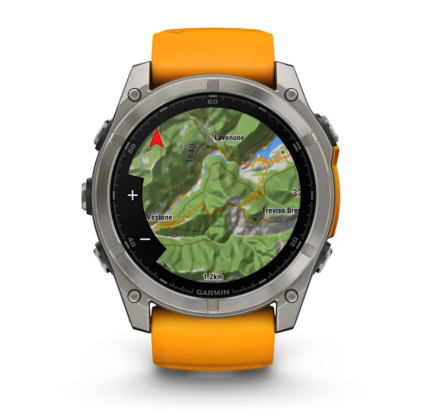 WATCH Fenix™ 8 – SAPPHIRE AMOLED 51mm ORANGE/TITANIUM GARMIN