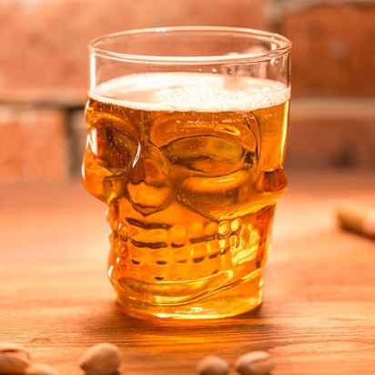 BEER GLASS 0.4L SKULL MAGS