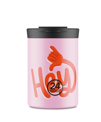 CUP FOR COFFEE THERMAL TUMBLER 350ml HEY PINK 24BOTTLES