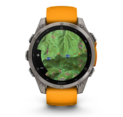 WATCH Fenix™ 8 – SAPPHIRE AMOLED 47mm ORANGE/TITANIUM GARMIN