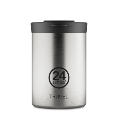 CUP FOR COFFEE THERMAL TUMBLER 350ml BRUSHED STEEL 24BOTTLES