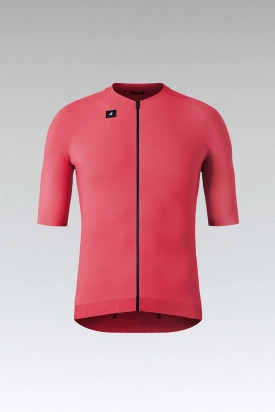 MAJICA BICIKLISTIČKA KRATKI RUKAVI CX SOLID UNISEX CERISE GOBIK