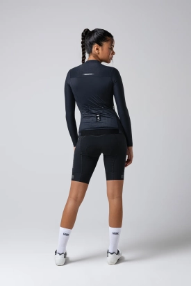 CYCLING JERSEY LONG SLEEVES AVALON UNISEX INK BLACK GOBIK