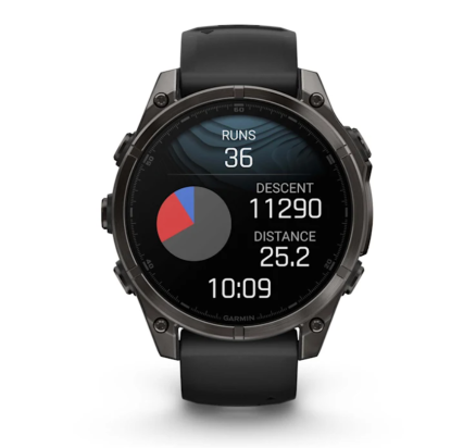 SAT Fenix™ 8 – SAPPHIRE AMOLED 47mm CARBON GREY/TITANIUM GARMIN