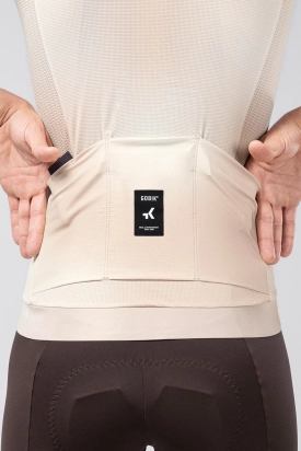 MAJICA BICIKLISTIČKA KRATKI RUKAVI CX PRO 4.0 UNISEX ALMOND GOBIK