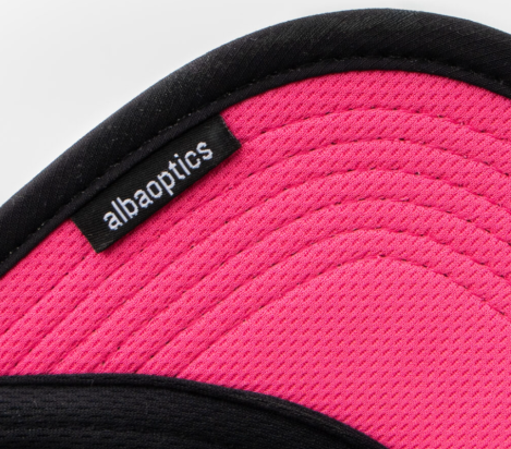 TRAIL CAP PACKABLE BLACK WHITE FUCHSIA ALBA OPTICS