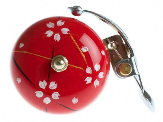 BELL HAND PAINTED RED SPRING CRANE BELLS