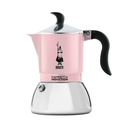 MOKA FIAMMETTA INDUCTION 2 CUPS PINK BIALETTI