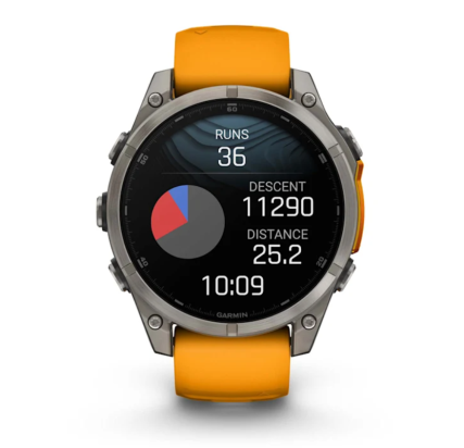 WATCH Fenix™ 8 – SAPPHIRE AMOLED 47mm ORANGE/TITANIUM GARMIN