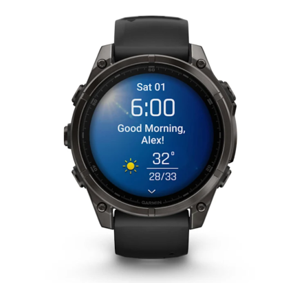 SAT Fenix™ 8 – SAPPHIRE AMOLED 47mm CARBON GREY/TITANIUM GARMIN