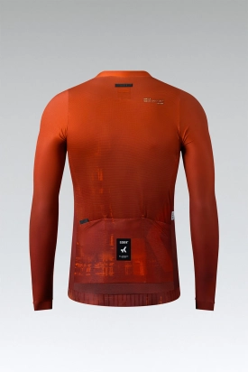 CYCLING JERSEY LONG SLEEVES CX PRO 3.0 UNISEX BURNT ORANGE GOBIK