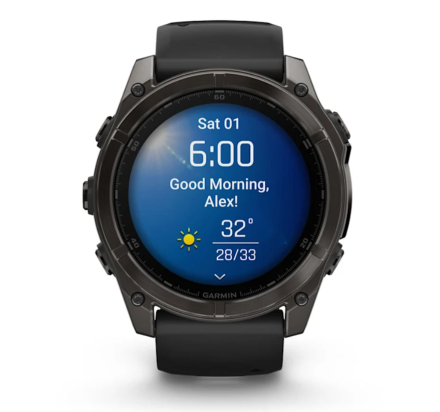 WATCH Fenix™ 8 – SAPPHIRE AMOLED 51mm CARBON GREY/TITANIUM GARMIN