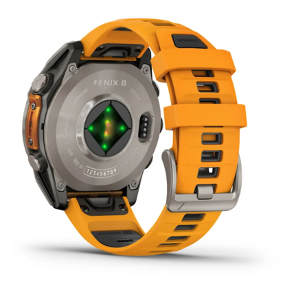 WATCH Fenix™ 8 – SAPPHIRE AMOLED 47mm ORANGE/TITANIUM GARMIN