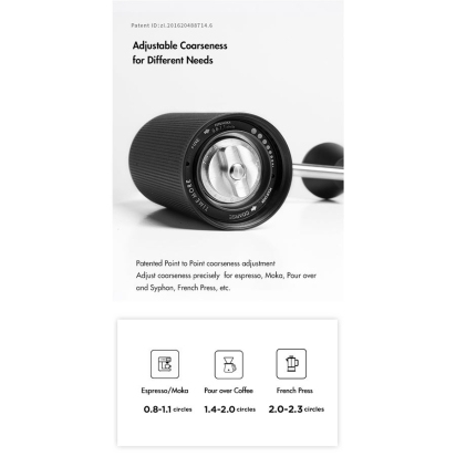 MLINAC CHESTNUT C3 ESPRESSO PRO FOLD BLACK TIMEMORE