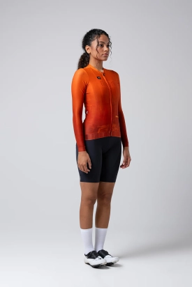 CYCLING JERSEY LONG SLEEVES CX PRO 3.0 UNISEX BURNT ORANGE GOBIK