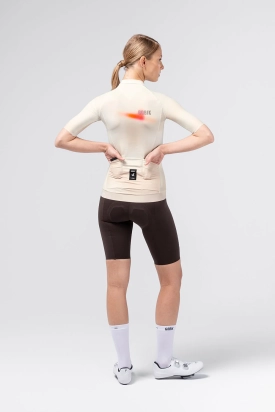 MAJICA BICIKLISTIČKA KRATKI RUKAVI CX PRO 4.0 UNISEX ALMOND GOBIK