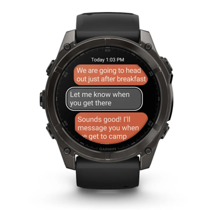 WATCH Fenix™ 8 – SAPPHIRE AMOLED 51mm CARBON GREY/TITANIUM GARMIN