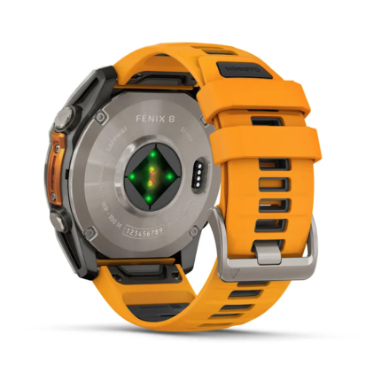 WATCH Fenix™ 8 – SAPPHIRE AMOLED 51mm ORANGE/TITANIUM GARMIN