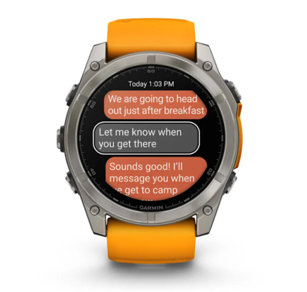 WATCH Fenix™ 8 – SAPPHIRE AMOLED 51mm ORANGE/TITANIUM GARMIN