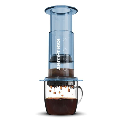 AEROPRESS COFFEE MAKER CLEAR BLUE