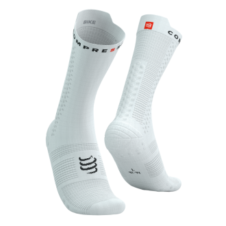 ČARAPE PRO V4.0 BIKE WHITE/BLACK COMPRESSPORT
