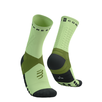 ULTRA TRAIL SOCKS 2.0 WOODBINE/LIME COMPRESSPORT
