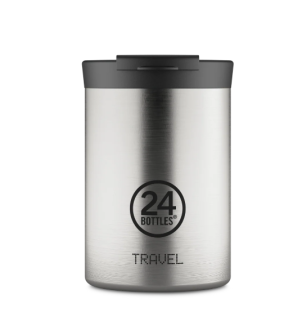 CUP FOR COFFEE THERMAL TUMBLER 350ml BRUSHED STEEL 24BOTTLES