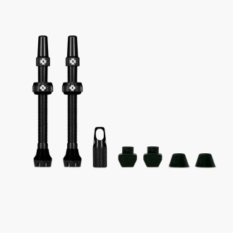 TUBELESS VALVE V2 80MM (PAIR) BLACK MUC-OFF