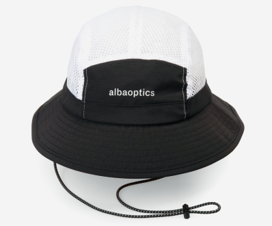 BUCKET HAT WHITE BLACK ALBA OPTICS