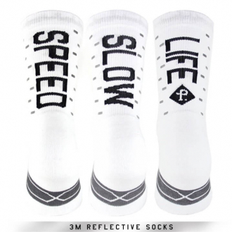 SOCKS SPEED/SLOW LIFE WHITE 3pcs PACIFIC AND COLORS