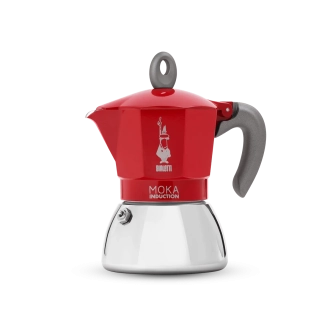 MOKA INDUCTION 2 CUPS RED BIALETTI