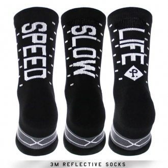 SOCKS SPEED/SLOW LIFE BLACK 3pcs PACIFIC AND COLORS