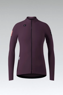 CYCLING JERSEY LONG SLEEVES SOLID PACER 2.0 WOMAN NIGHTSHADE GOBIK