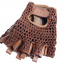 CYCLING GLOVES LEATHER BROWN BLB