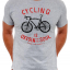 T-SHIRT OXYGEN FOR THE SOUL GREY CYCOLOGY